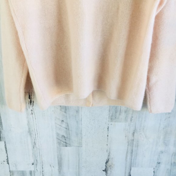 Sezane Gaspard Cardigan Nude Blush Pink Reversible Mohair Alpaca - Picture 11 of 11